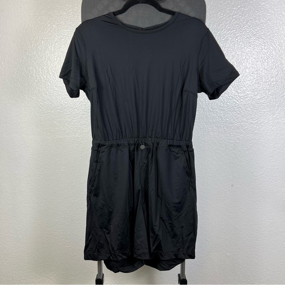 Libin Pants - Libin Women’s Black Short Sleeve Romper UPF 50+ Size M